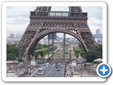 The view of the Eiffel Tower from the Trocadero.