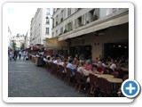 One of the many cafes on Rue Cler.