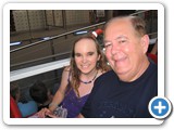 Jennifer and her dad enjoy a sunset cruise on the River Seine.