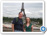 Jennifer and her dad Ken on the Trocadero.