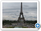 The view of the Eiffel Tower from the Trocadero.