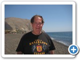 Jennifer's Dad Ken at Perissa Beach